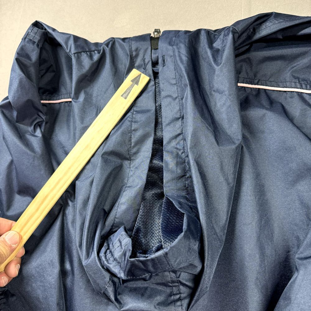 I5 Apparel Hooded Windbreaker Womens Large Blue Rain Outdoors Pockets Full‎ Zip - Picture 13 of 13